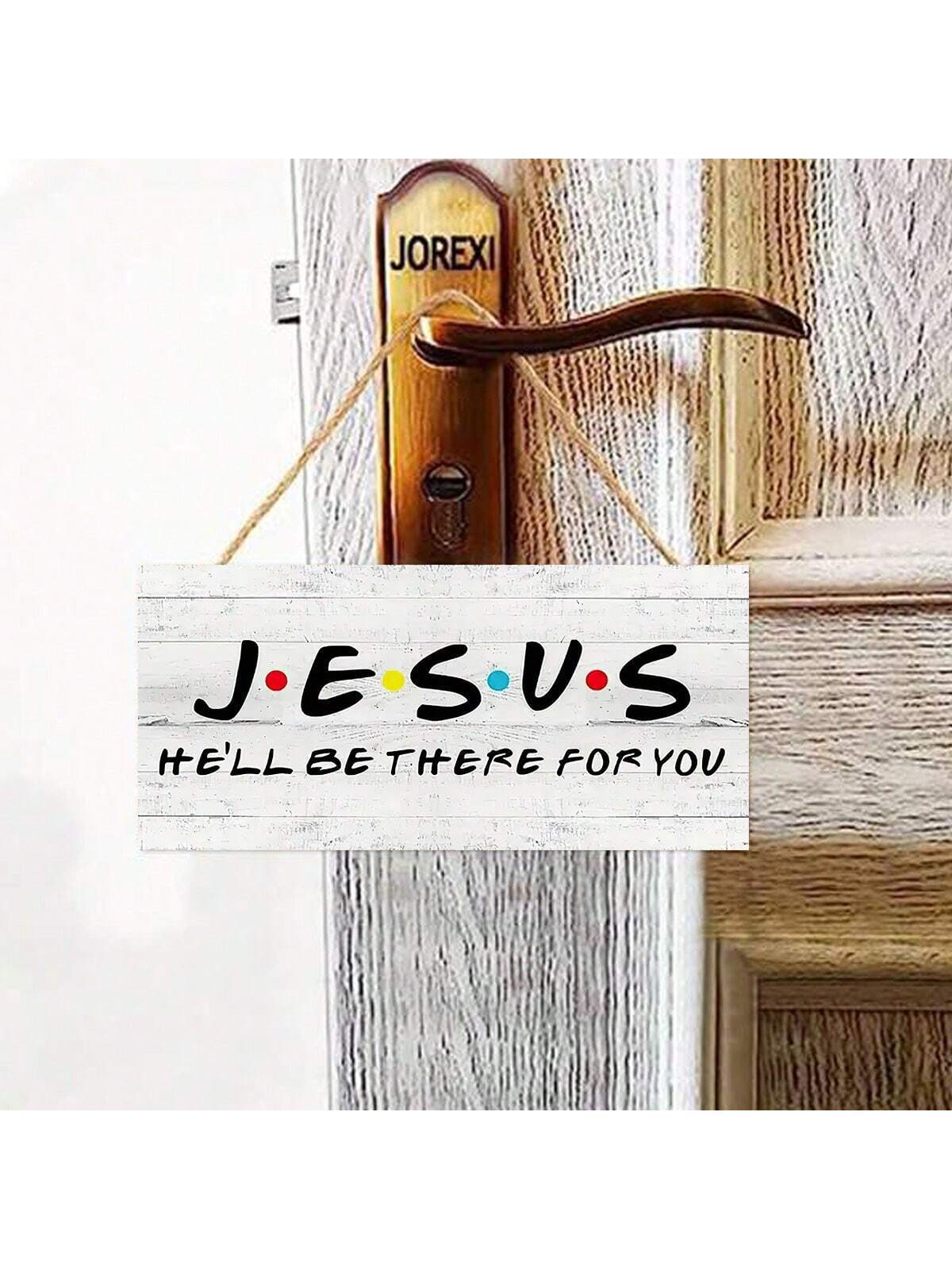 Jesus He'll Be There for You, Rustic Style Retro Wall Art 